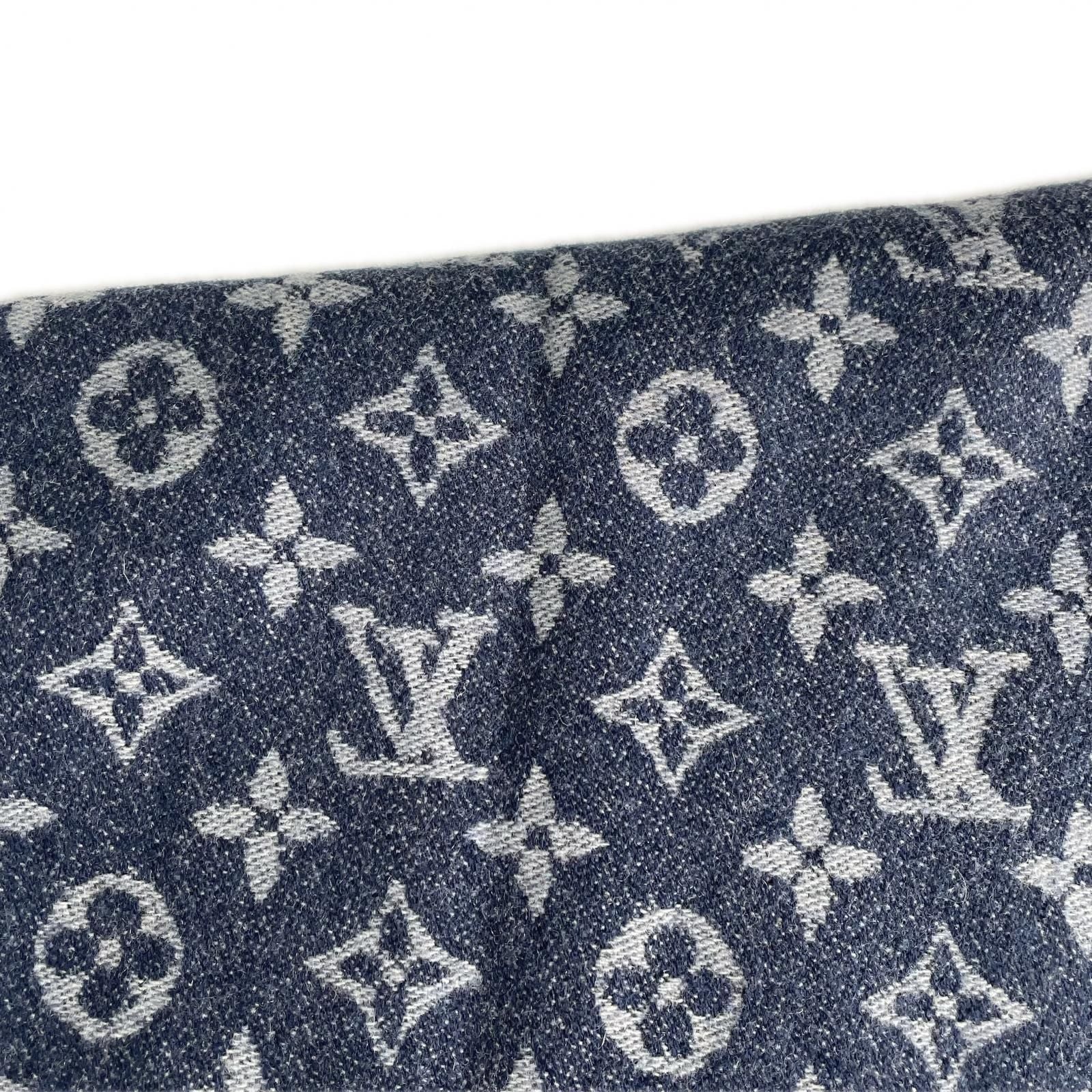 Louis Vuitton Etole AW Scarf Cashmere Wool Navy — view 3