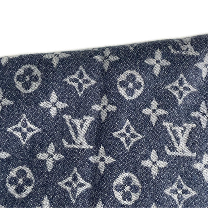 Louis Vuitton Etole AW Scarf Cashmere Wool Navy — view 3
