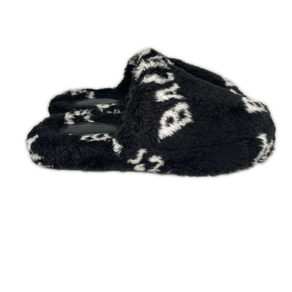 Balenciaga AW Sandals Faux Fur Black — view 4