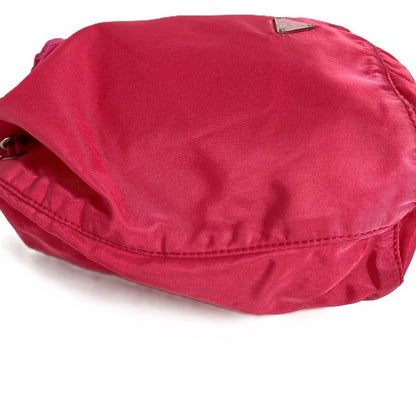 Prada Pouch Triangle Logo Nylon Pink