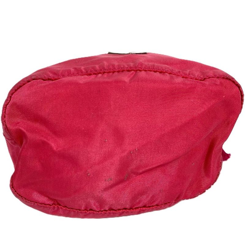 Prada Pouch Triangle Logo Nylon Pink