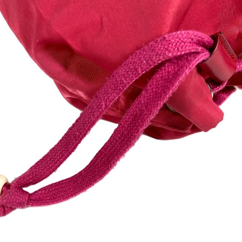 Prada Pouch Triangle Logo Nylon Pink