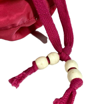 Prada Pouch Triangle Logo Nylon Pink