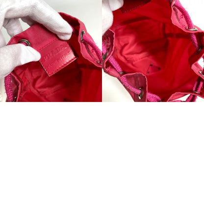 Prada Pouch Triangle Logo Nylon Pink
