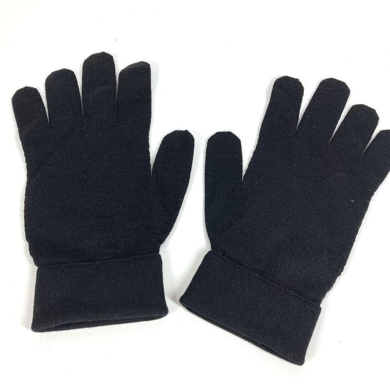 Louis Vuitton Gloves Gon Petit Damier Wool Black