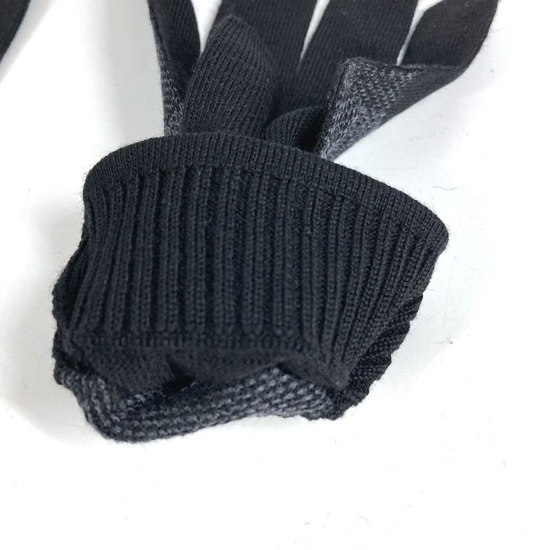 Louis Vuitton Gloves Gon Petit Damier Wool Black