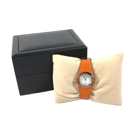 Hermes Watch Ahne Leather Orange