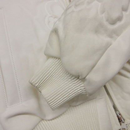 Louis Vuitton Jacket Ornament Leather Zip Up White