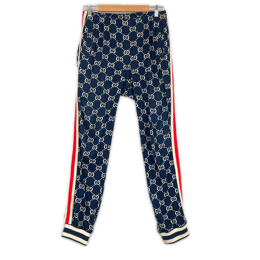 Gucci Technical Jersey GG Pattern SS Jogger Pants Cotton Navy