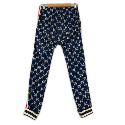 Gucci Technical Jersey GG Pattern SS Jogger Pants Cotton Navy — view 2