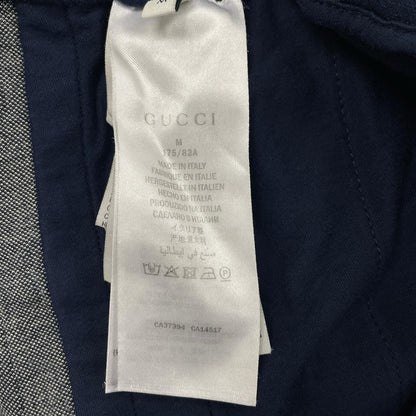 Gucci Technical Jersey GG Pattern SS Jogger Pants Cotton Navy — view 6