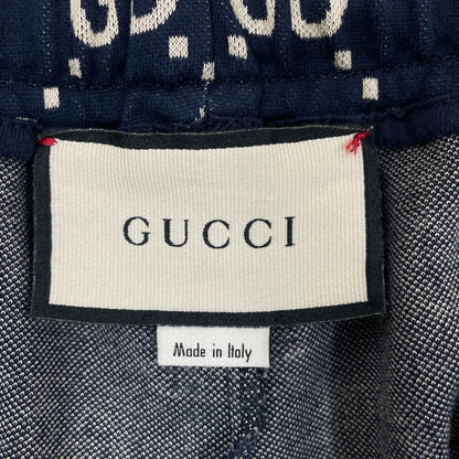 Gucci Technical Jersey GG Pattern SS Jogger Pants Cotton Navy — view 5
