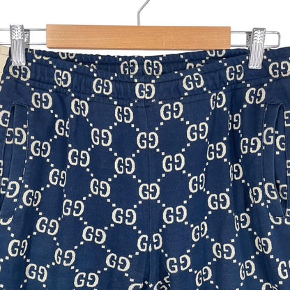 Gucci Technical Jersey GG Pattern SS Jogger Pants Cotton Navy — view 3