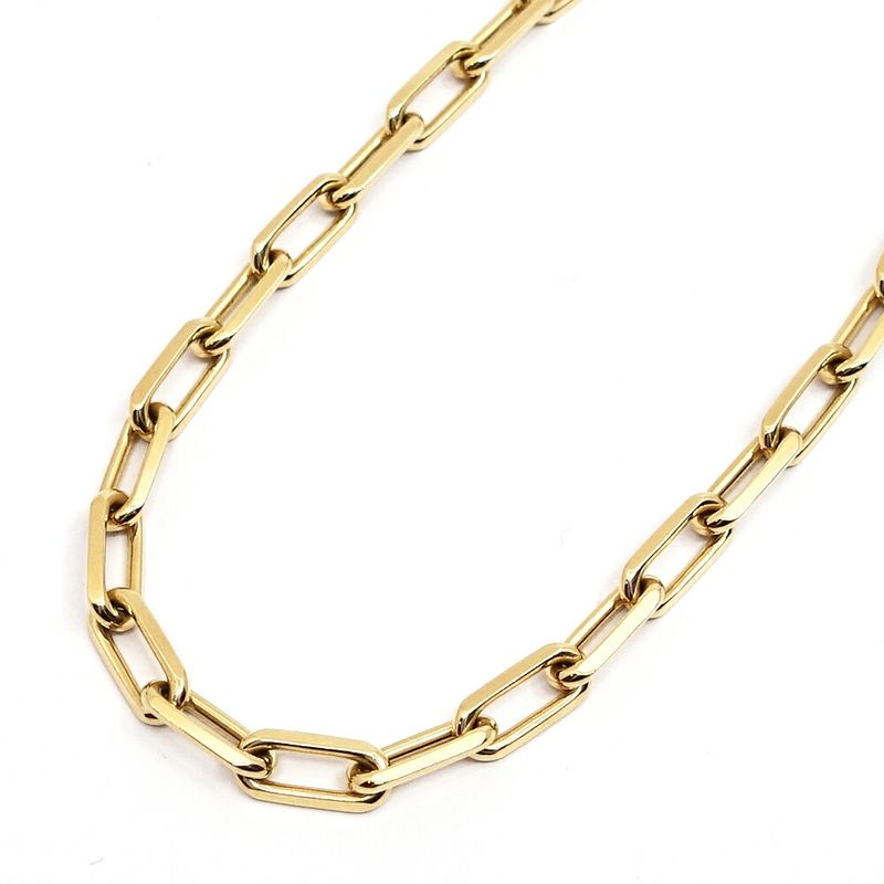 Cartier 18k Yellow Gold Santos de Cartier Necklace MM Midi Ammodel