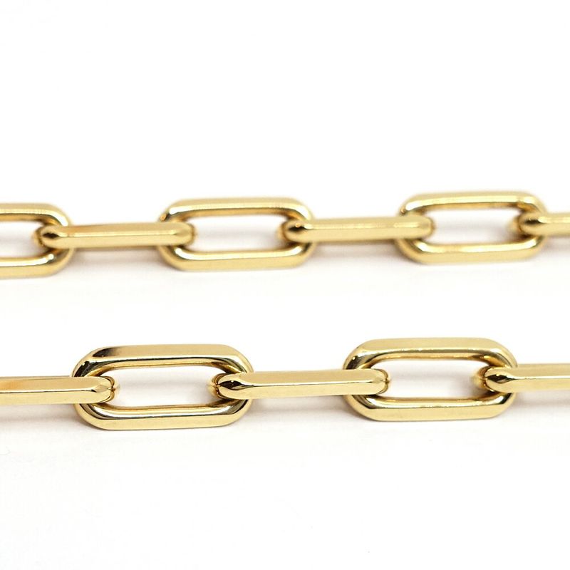 Cartier 18k Yellow Gold Santos de Cartier Necklace MM Midi Ammodel