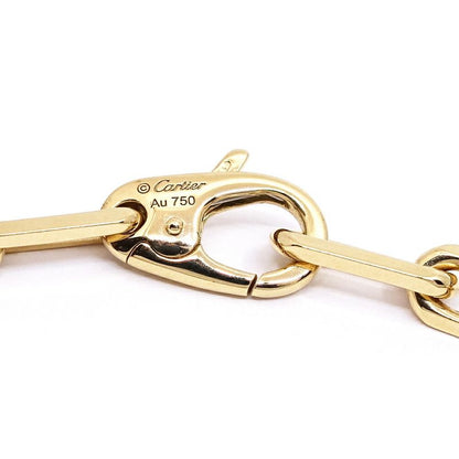 Cartier 18k Yellow Gold Santos de Cartier Necklace MM Midi Ammodel