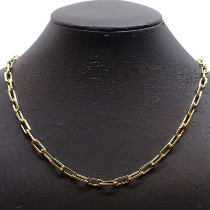 Cartier 18k Yellow Gold Santos de Cartier Necklace MM Midi Ammodel