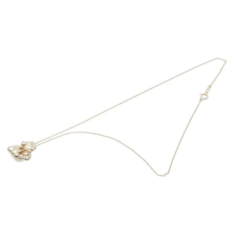 Tiffany & Co Bear Teddy Pendant Necklace Silver