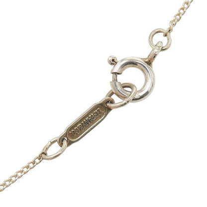 Tiffany & Co Heart Ribbon Necklace Silver Gold 18k Yellow