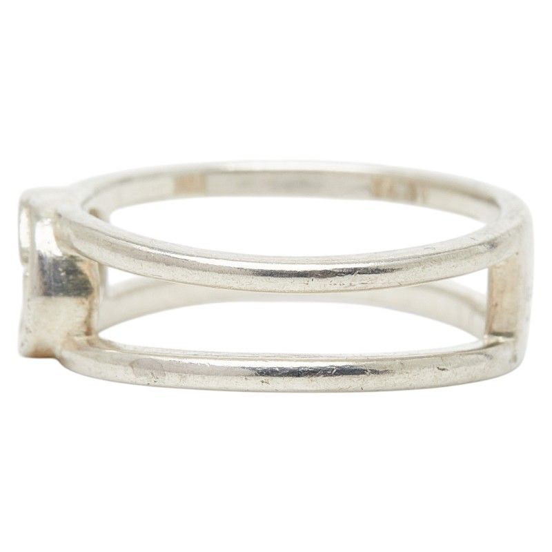 Gucci Interlocking Wide Open Band Ring Silver
