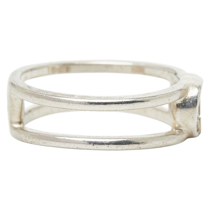 Gucci Interlocking Wide Open Band Ring Silver