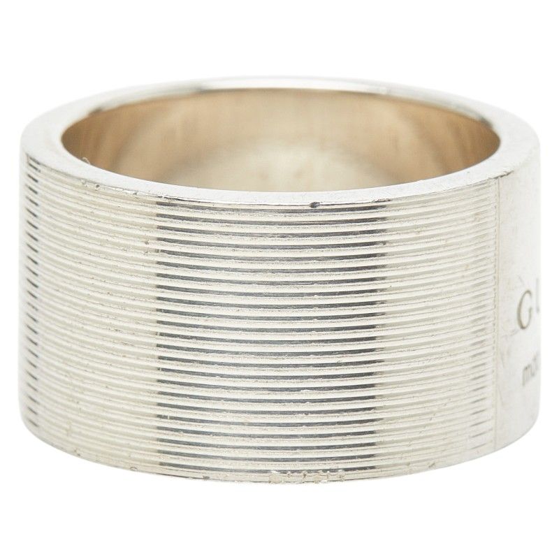 Gucci Logo Ring Silver