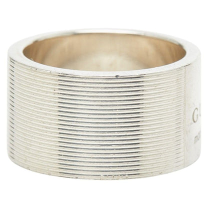 Gucci Logo Ring Silver