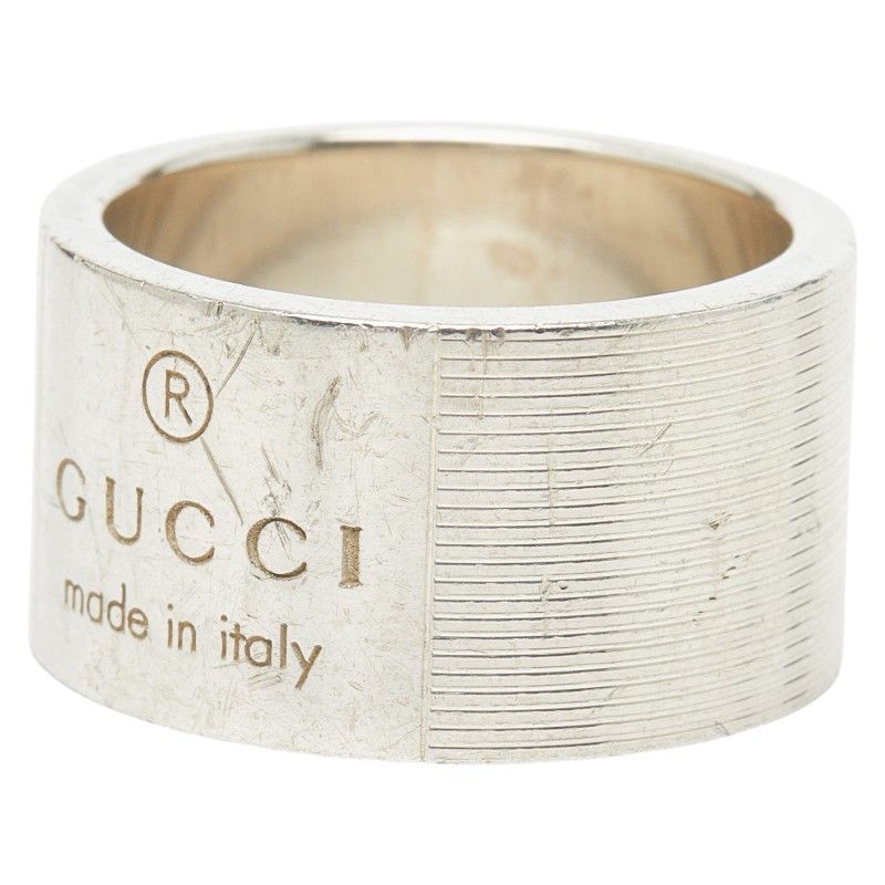Gucci Logo Ring Silver