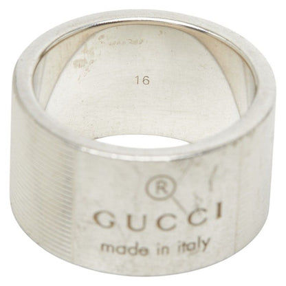 Gucci Logo Ring Silver
