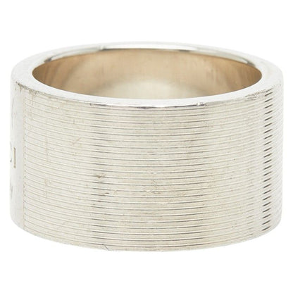 Gucci Logo Ring Silver