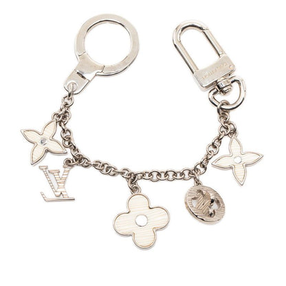 Louis Vuitton Bijoux Sac Chenne Fleur de Epi Key Holder Key Ring Charm Silver