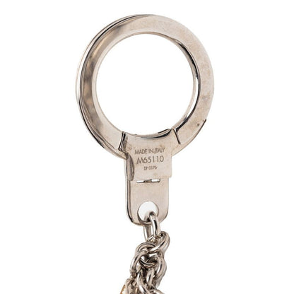 Louis Vuitton Bijoux Sac Chenne Fleur de Epi Key Holder Key Ring Charm Silver