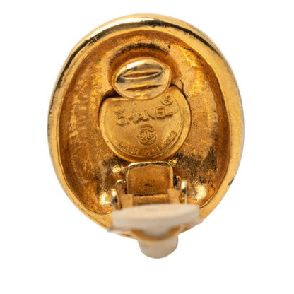Chanel Mademoiselle Earrings Gold Plated