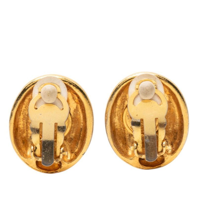 Chanel Mademoiselle Earrings Gold Plated