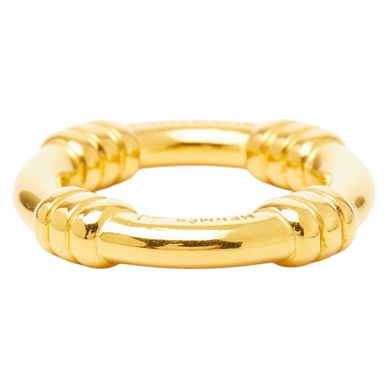 Hermes Boue Scarf Ring Gold Plated