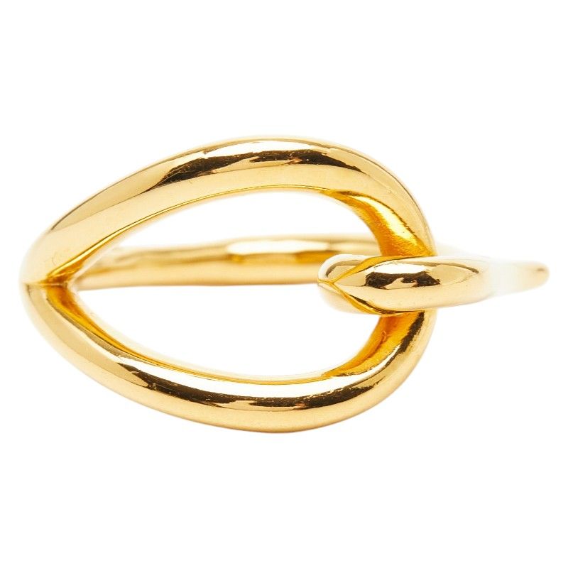 Hermes Jumbo Scarf Ring Gold Plated