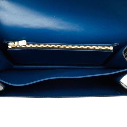 Louis Vuitton Epi Run Shoulder Bag Noir Black Blue Leather