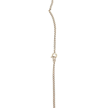 Chanel Coco Star Motif Necklace Gold Black Plated