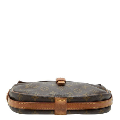Louis Vuitton Monogram Jeune Fille MM Crossbody Shoulder Bag Brown Leather