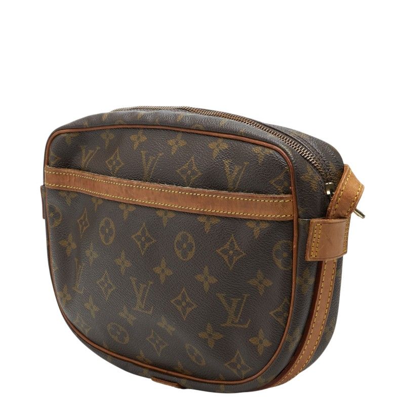 Louis Vuitton Monogram Jeune Fille MM Crossbody Shoulder Bag Brown Leather