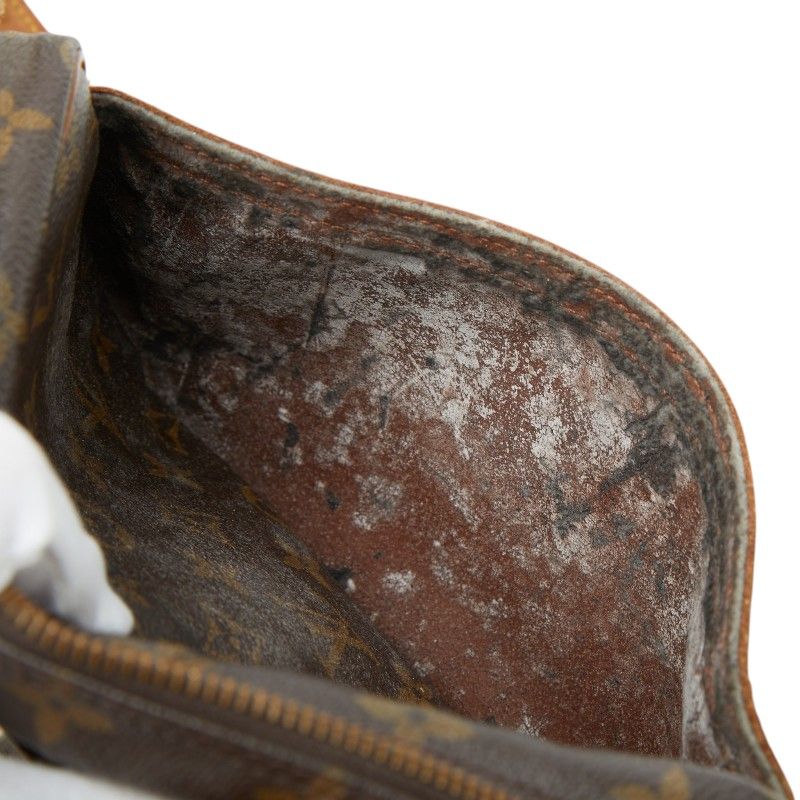 Louis Vuitton Monogram Jeune Fille MM Crossbody Shoulder Bag Brown Leather
