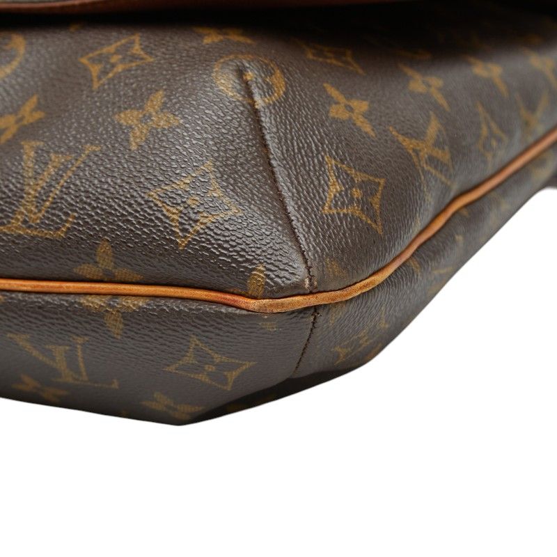 Louis Vuitton Monogram Musette Crossbody Shoulder Bag Brown Leather