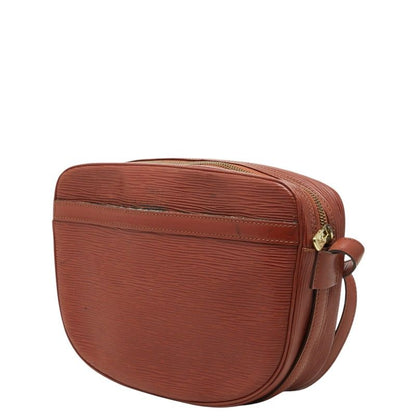 Louis Vuitton Epi Jeune Fille Crossbody Shoulder Bag Brown Leather
