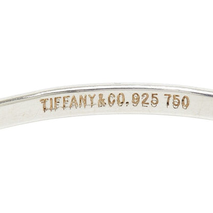 Tiffany & Co Hook Eye Bangle Bracelet Silver 18k Yellow Gold