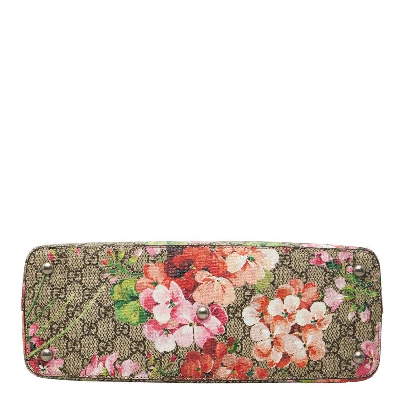 Gucci GG Blooms Handbag Beige Pink Leather
