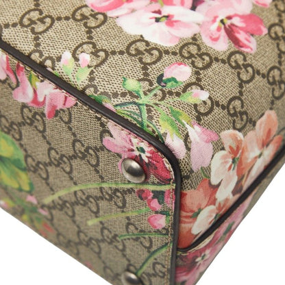 Gucci GG Blooms Handbag Beige Pink Leather