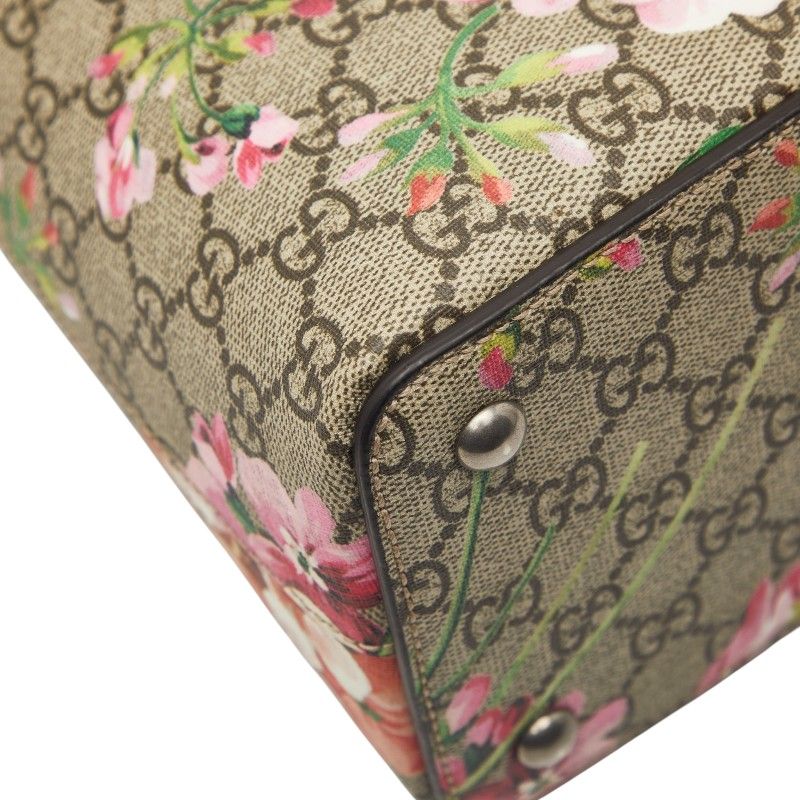 Gucci GG Blooms Handbag Beige Pink Leather