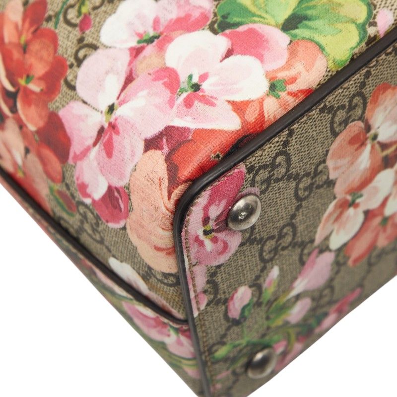 Gucci GG Blooms Handbag Beige Pink Leather