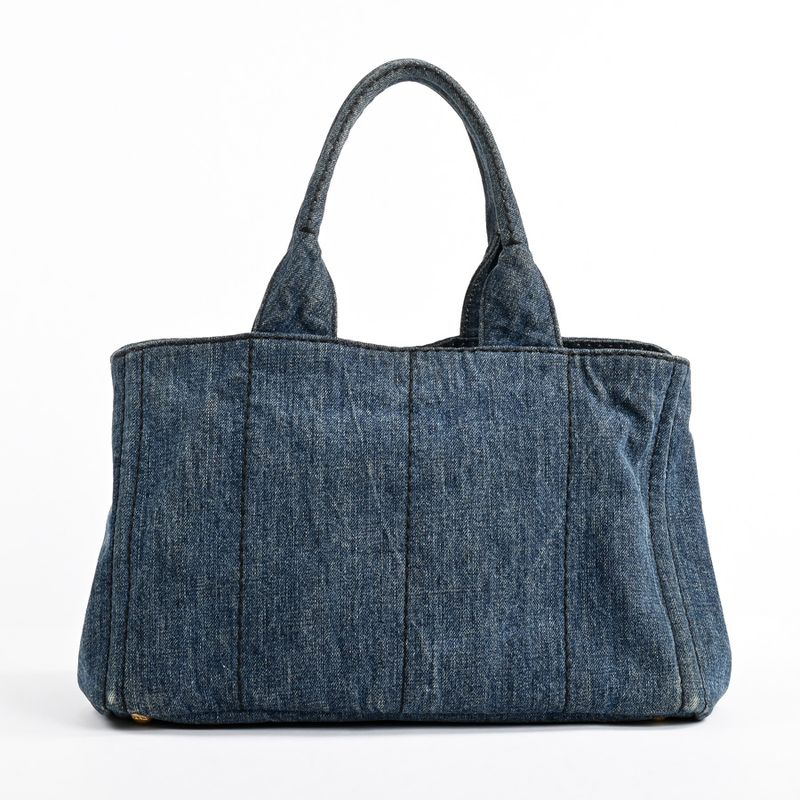Prada Tote Canapa Totes Blue