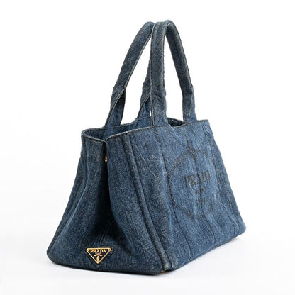 Prada Tote Canapa Totes Blue